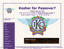 Tablet Screenshot of kiddushclub.org
